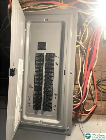 a view of a door with a glass door and door