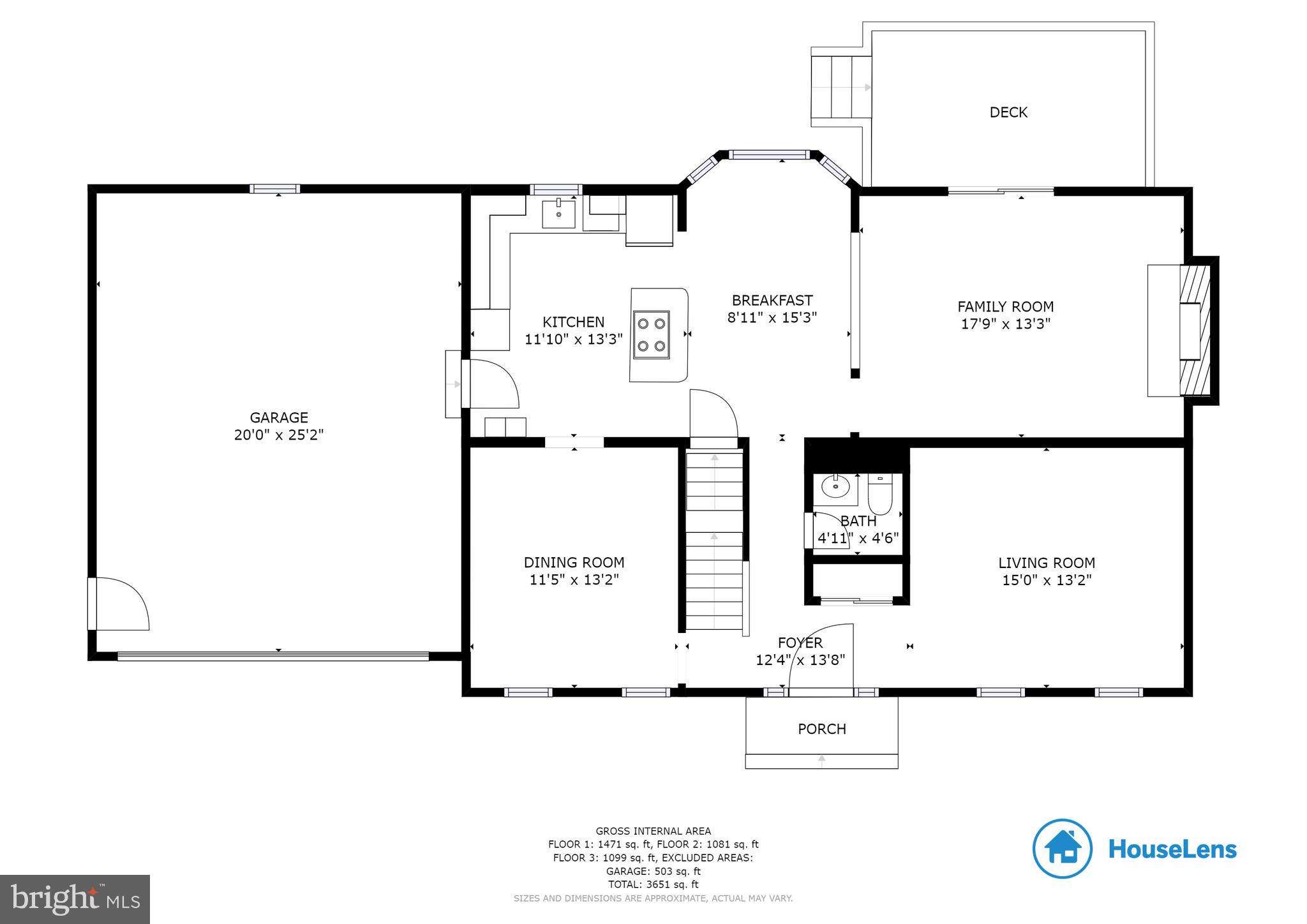 7324 Jenna Road Springfield, VA 22153 - Photo 61 of 64 Main level floor plan