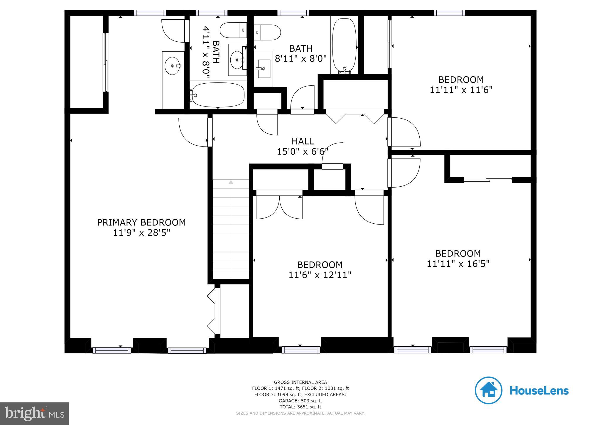 7324 Jenna Road Springfield, VA 22153 - Photo 62 of 64 Upper level floor plan