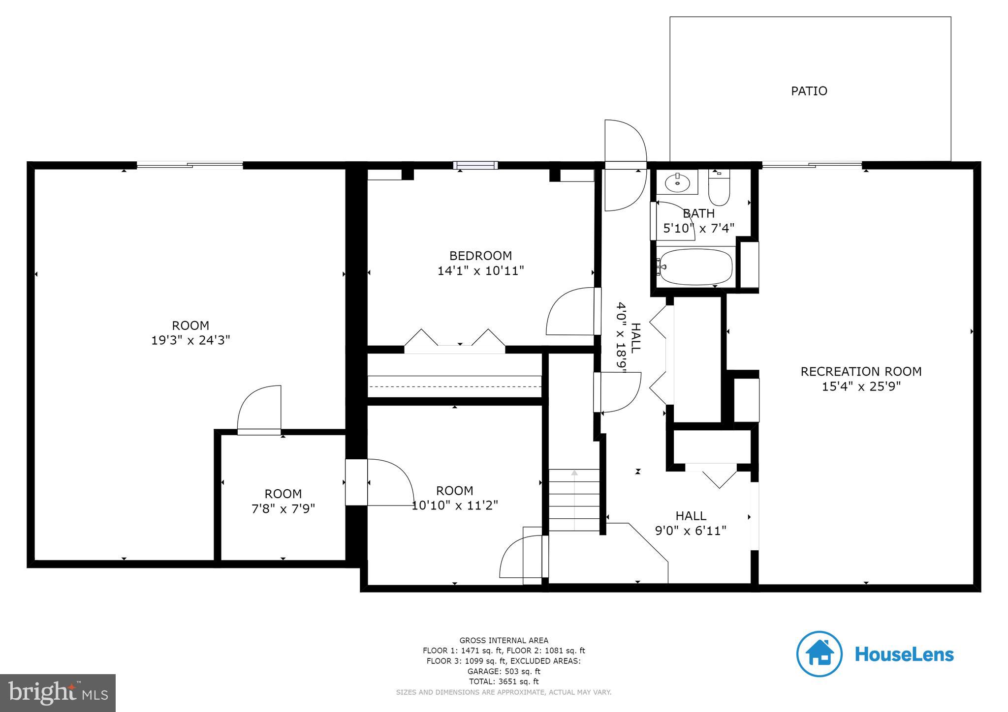 7324 Jenna Road Springfield, VA 22153 - Photo 63 of 64 Lower level floor plan