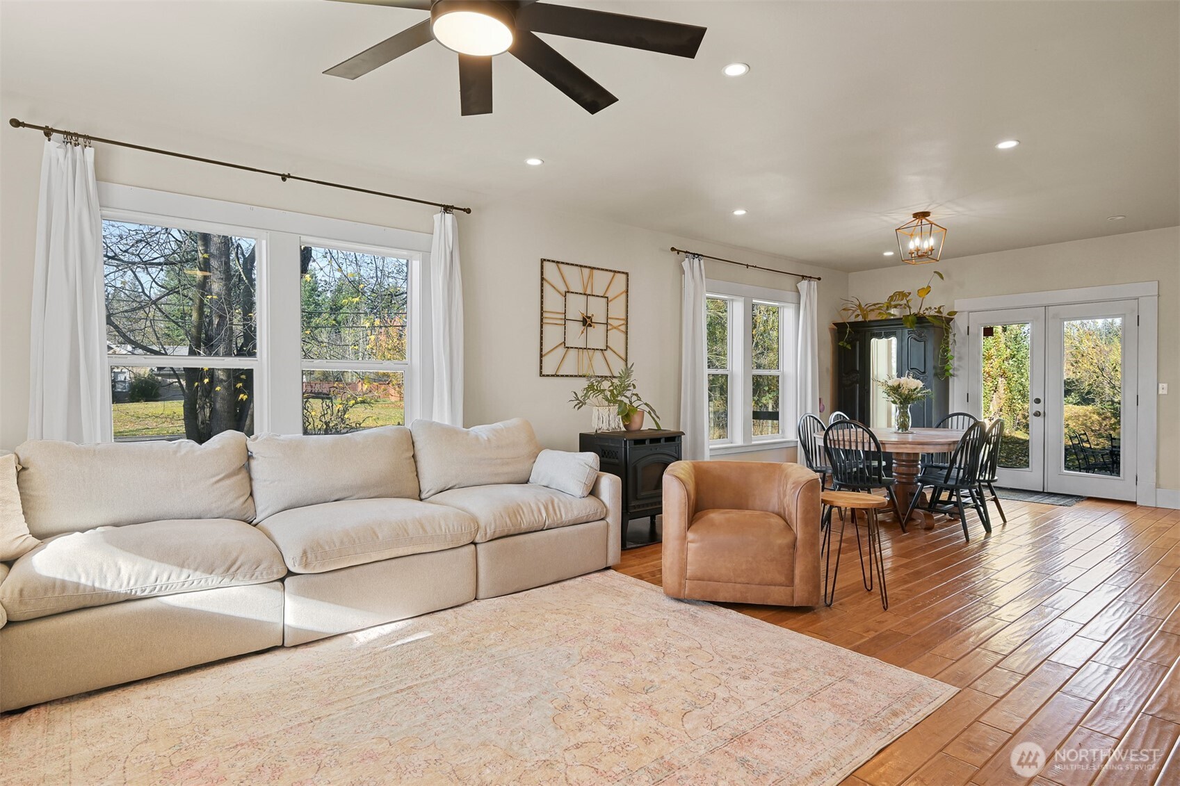 2880 Creasey Road Custer, WA 98240 - Photo 15 of 40 a living room with furniture and a large window