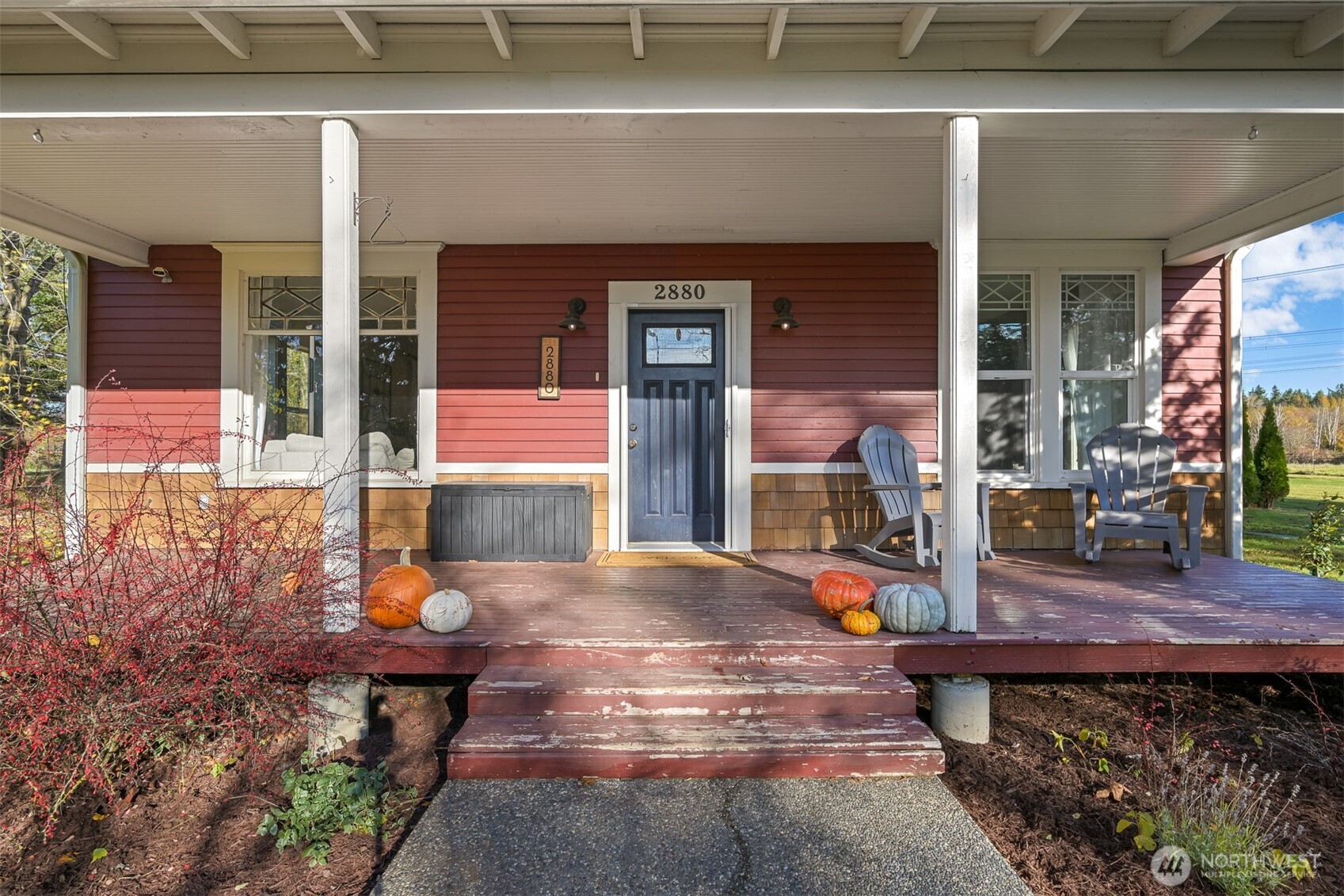 2880 Creasey Road Custer, WA 98240 - Photo 40 of 40 a front view of house with outdoor seating