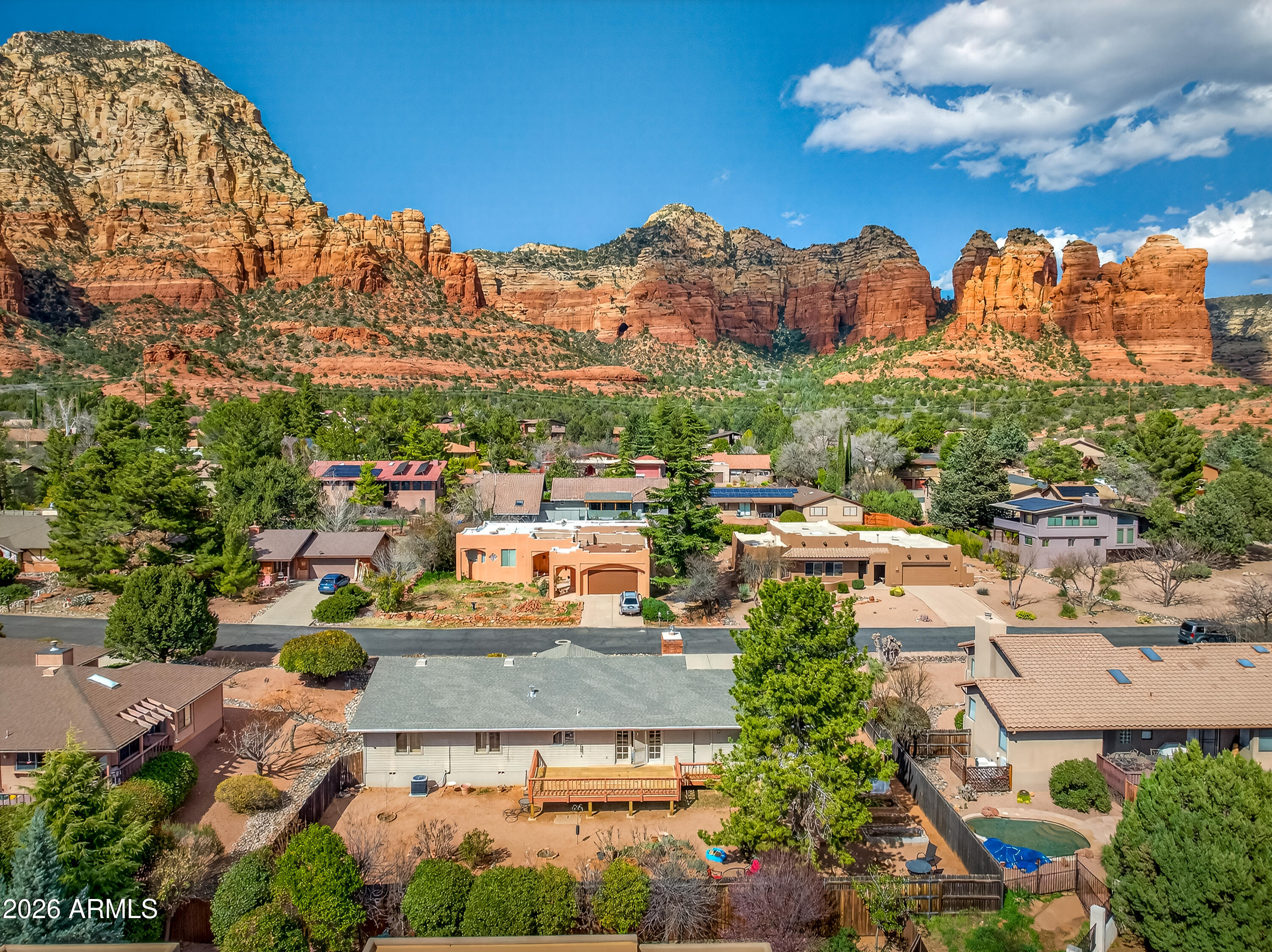 2215 Lariat Road Sedona, AZ 86336 - Photo 45 of 45 an aerial view of a city