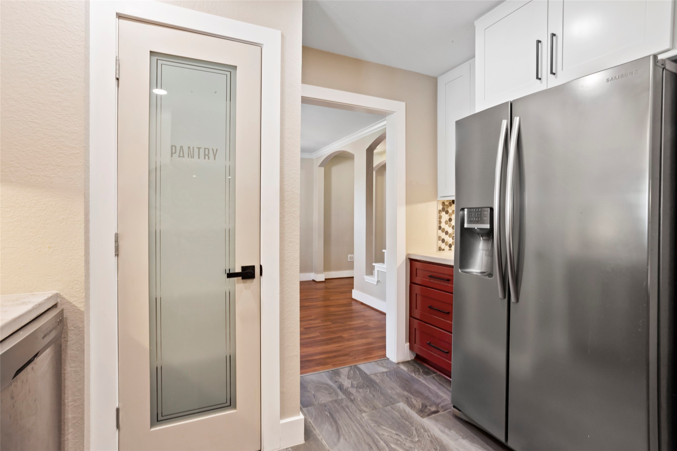 3105 Garrow Street Houston, TX 77003 - Photo 9 of 26 Pantry in the kitchen for extra storage, with refrigerator available to stay.
