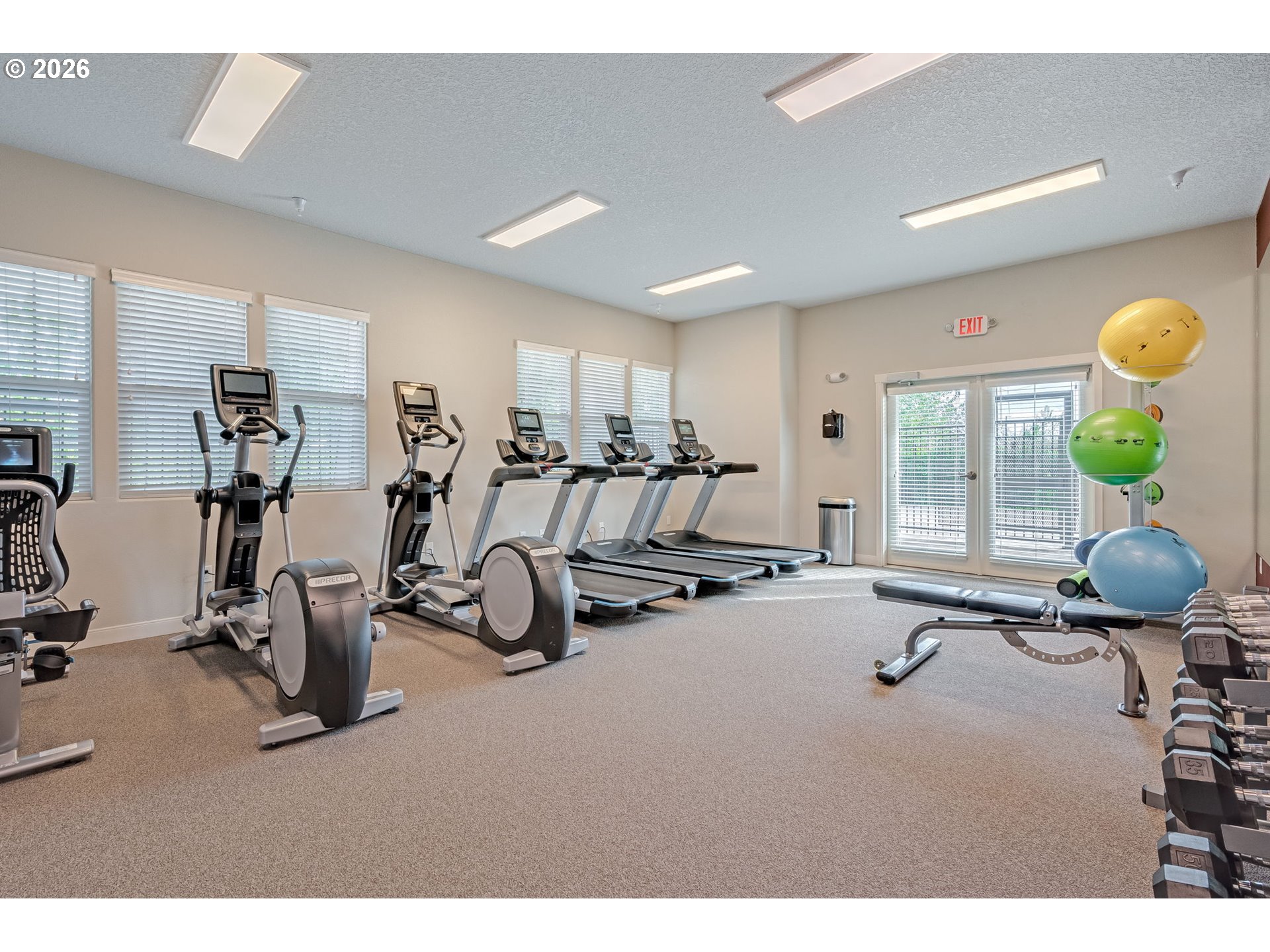 17149 Southwest Snowdale Street, Unit 103 Beaverton, OR 97007 - Photo 43 of 48 a view of a room with gym equipment