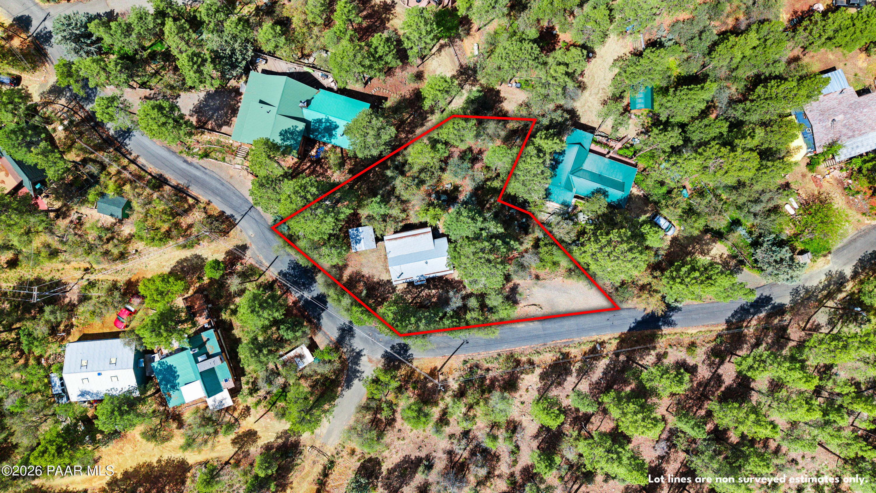 4872 South Juniper Loop Road Prescott, AZ 86303 - Photo 16 of 21 16-print-16-Aerial View Overview