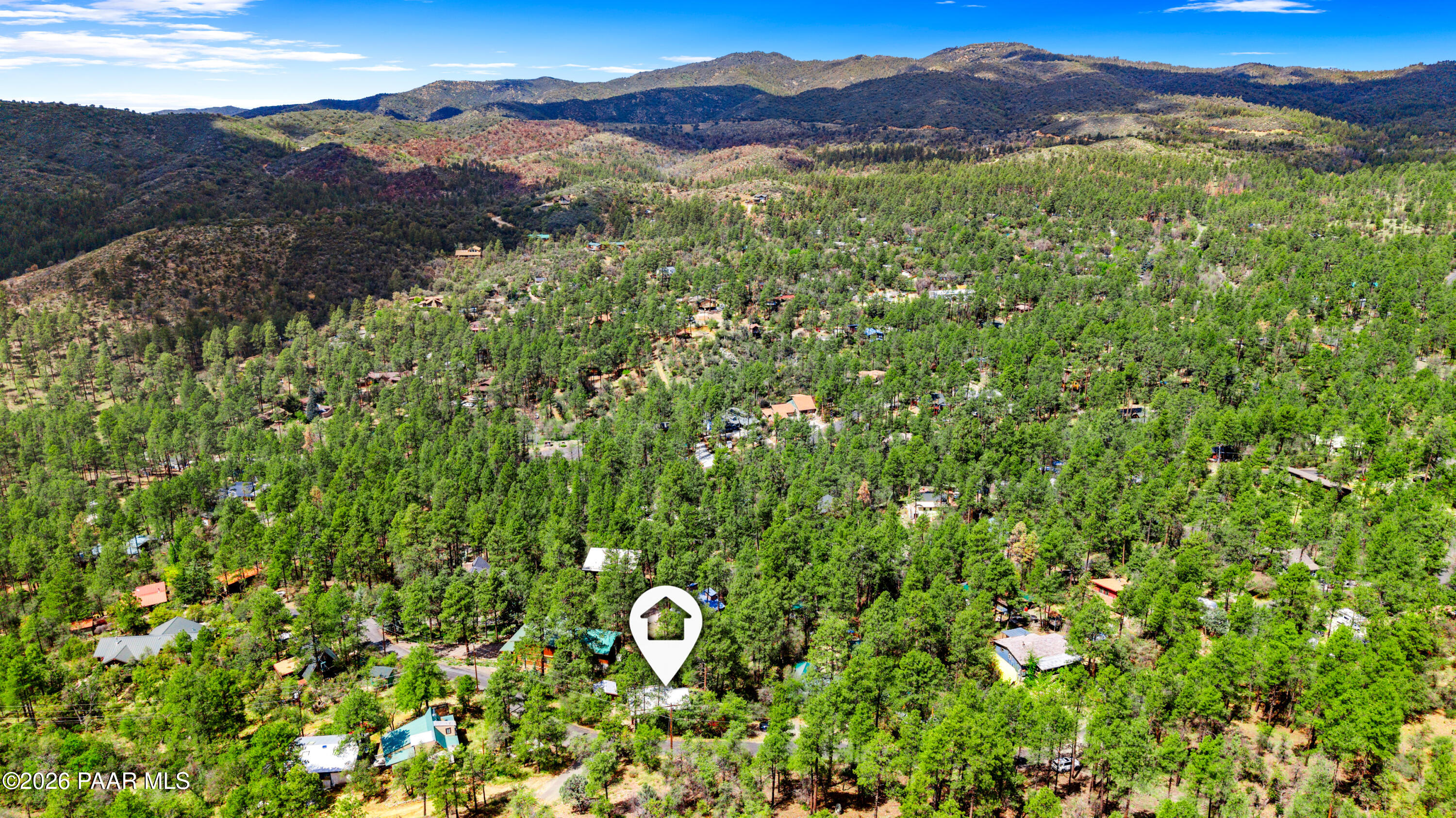 4872 South Juniper Loop Road Prescott, AZ 86303 - Photo 17 of 21 17-print-17-Aerial View N