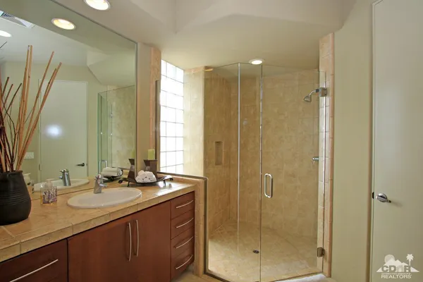 a bathroom with a sink and a bathtub