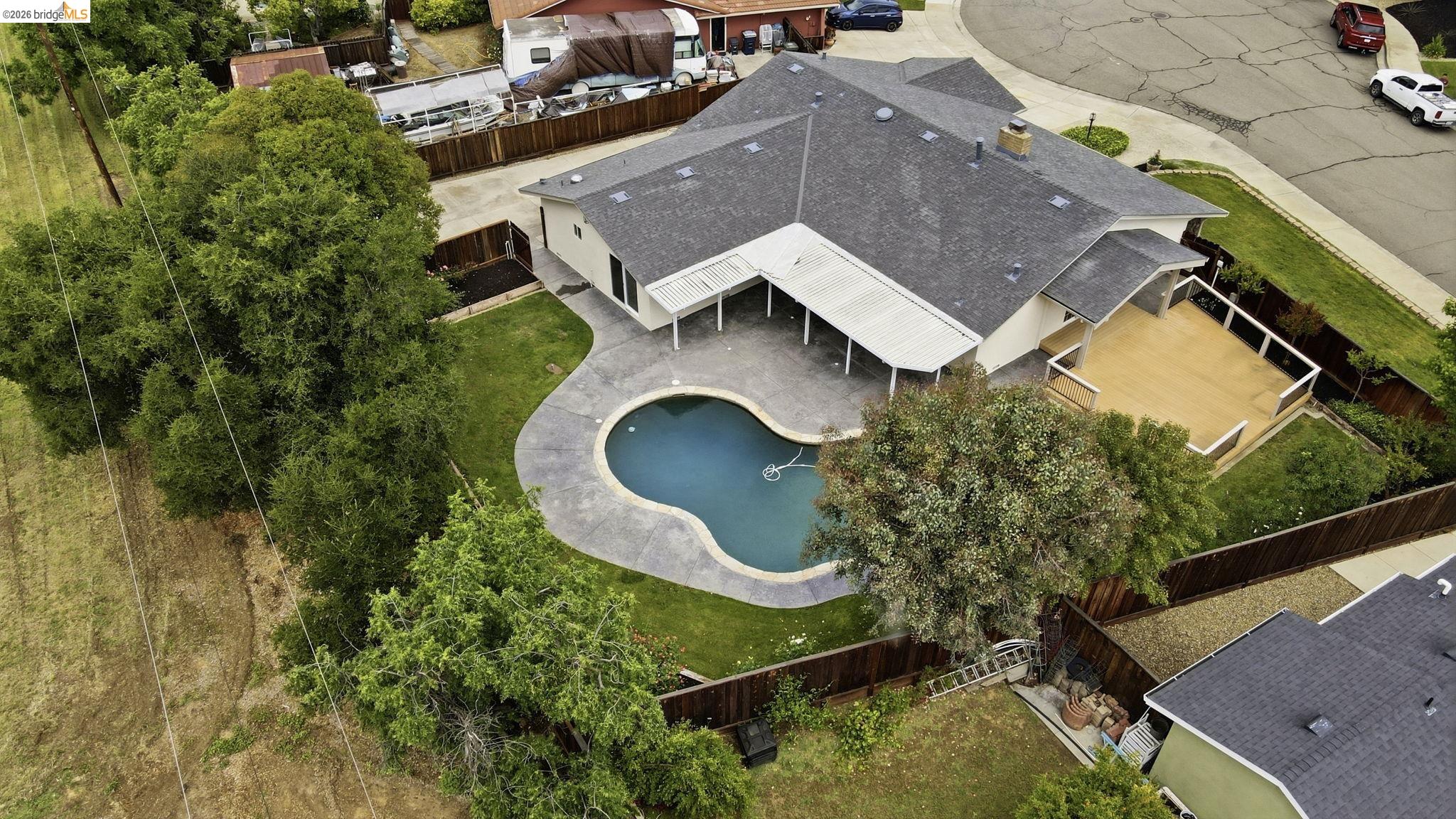 2438 Merritt Place Livermore, CA 94550 - Photo 57 of 64 Aerial view of a pool area