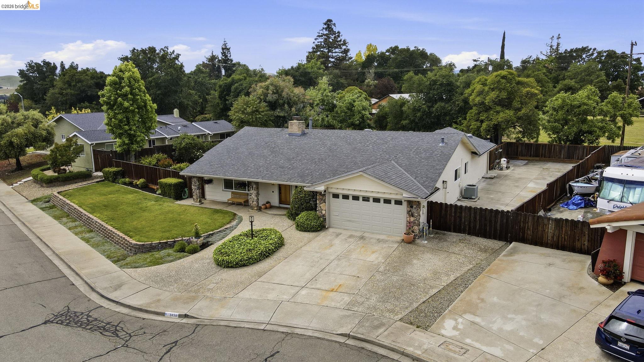2438 Merritt Place Livermore, CA 94550 - Photo 7 of 64 View from above of property featuring a tree filled landscape