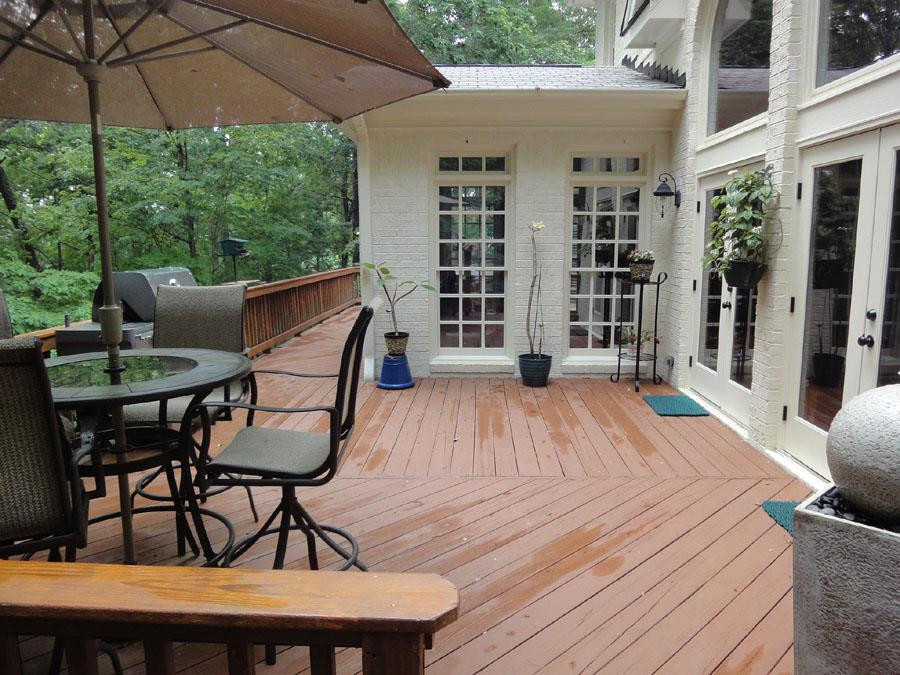 1105 Wagon Ridge Road Raleigh, NC 27614 - Photo 21 of 25 Main level deck from the Great Room and master suite.