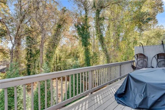 a view of a two chair in the balcony