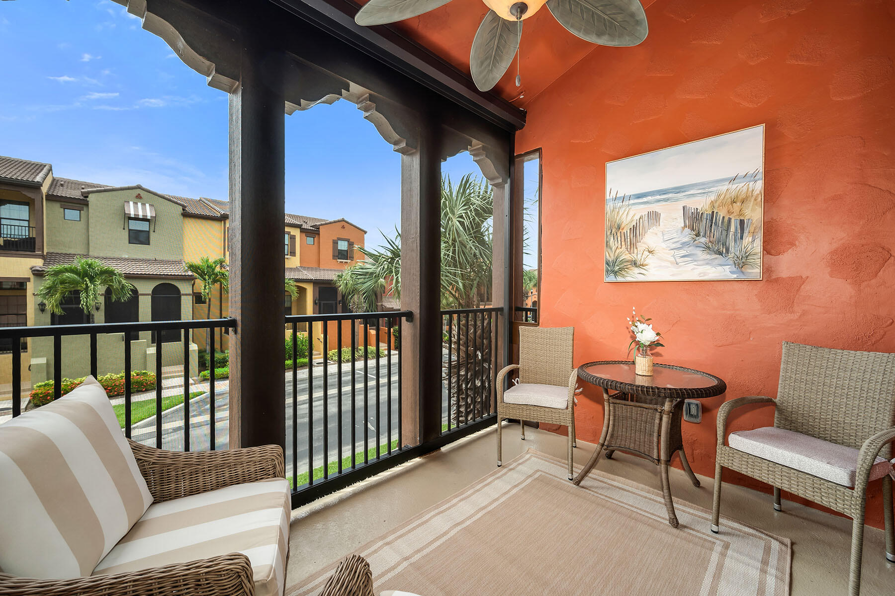 9066 Albion Lane North, Unit 5101 Naples, FL 34113 - Photo 29 of 48 a view of a balcony with furniture