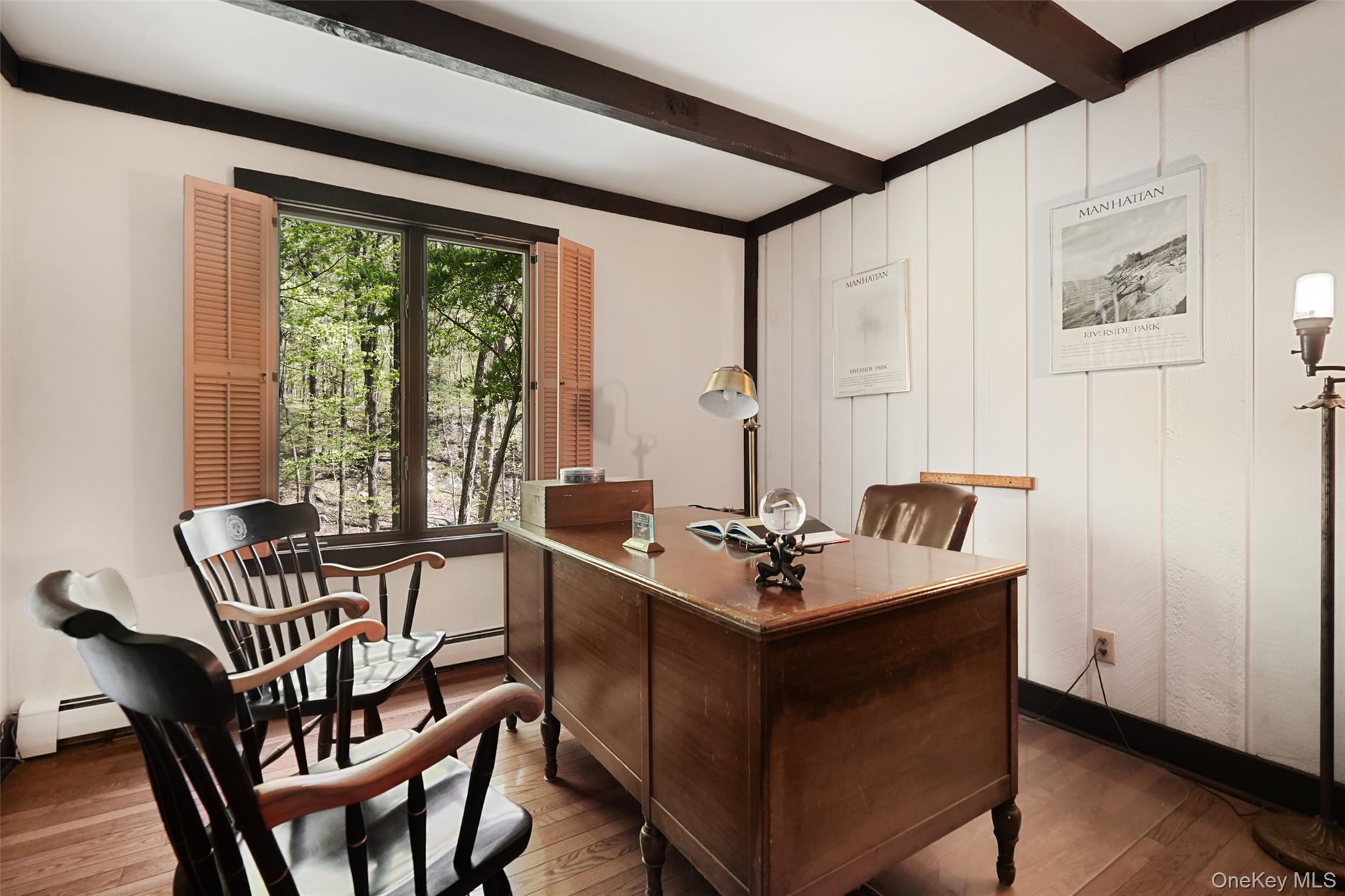 334 Pine Brook Road Pound Ridge, NY 10506 - Photo 18 of 28 a view of a dining room with furniture window and outside view