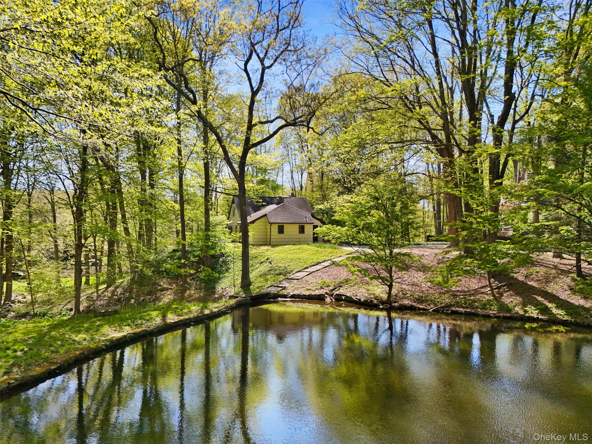 334 Pine Brook Road Pound Ridge, NY 10506 - Photo 27 of 28 a view of swimming pool from a lake view
