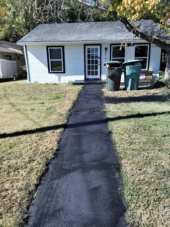 a view of a house with a patio