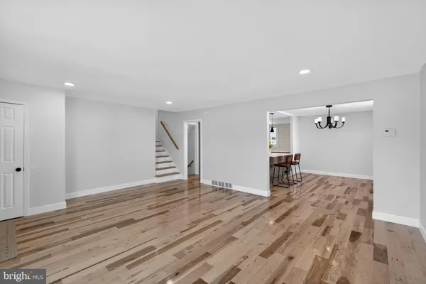 a view of a livingroom with a staircase