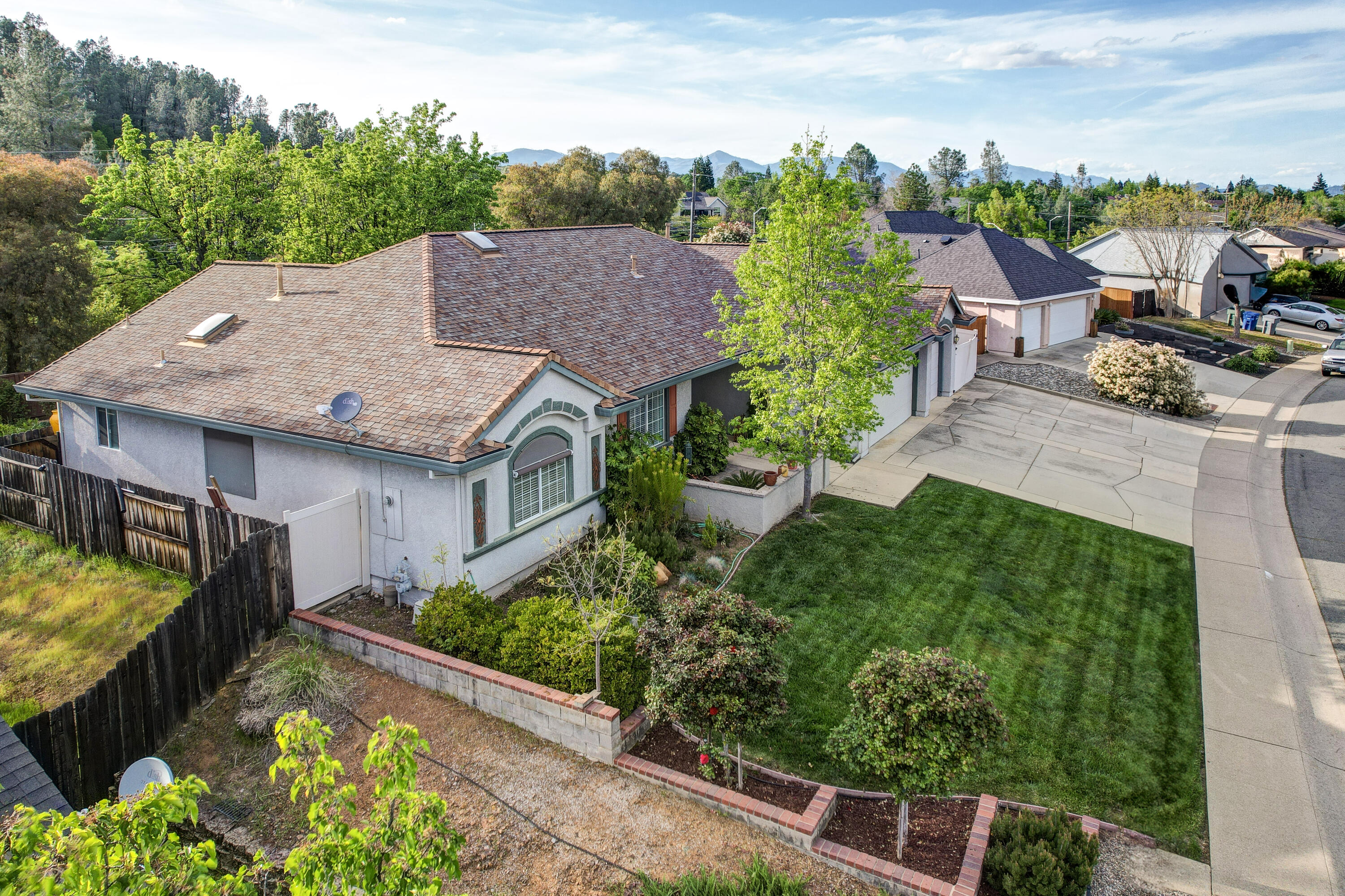 2210 Drexel Way Redding, CA 96001 - Photo 51 of 57 a aerial view of a house with swimming pool garden and patio