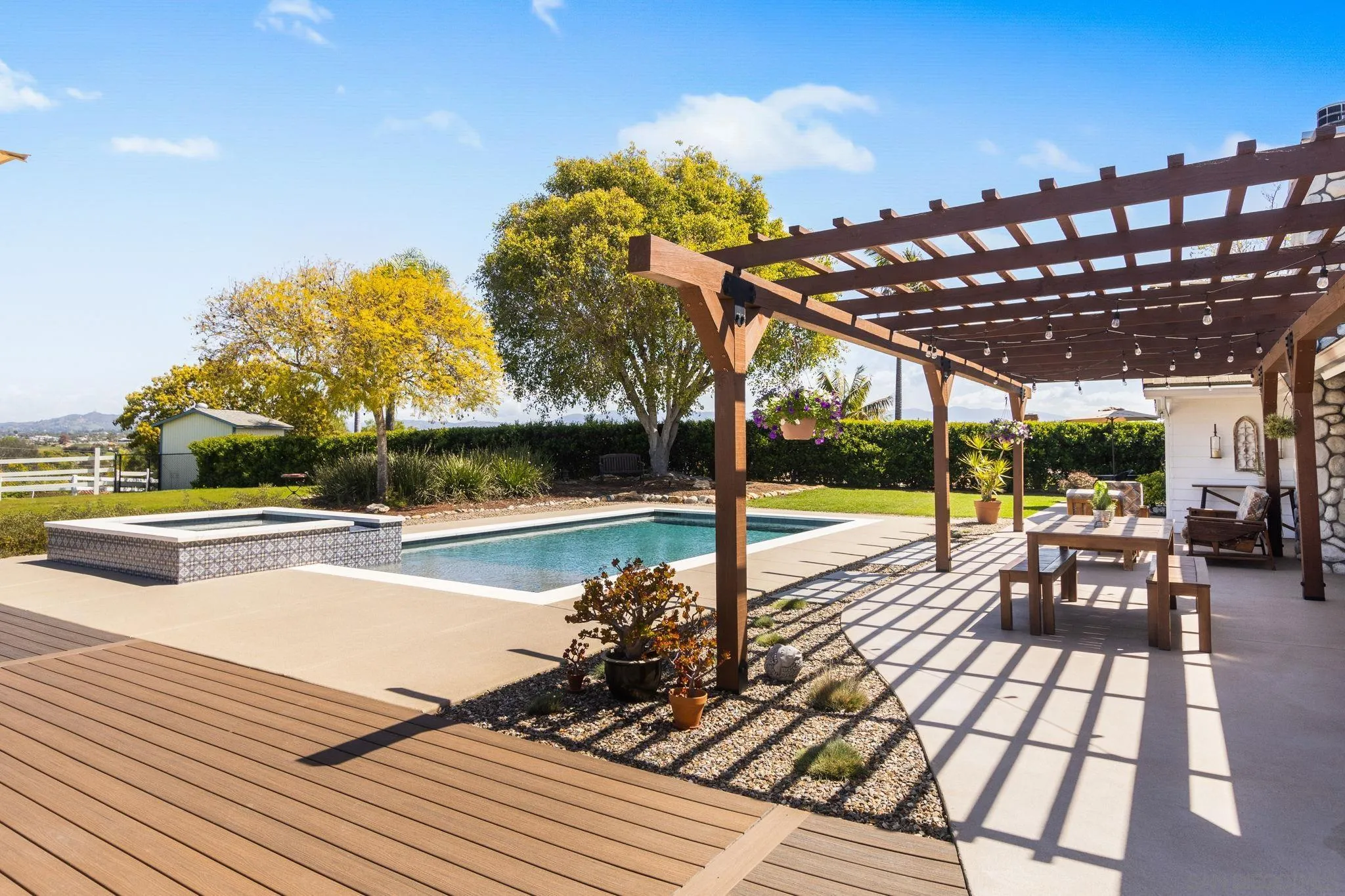 360 Futurity Lane Fallbrook, CA 92028 - Photo 34 of 58 a view of a swimming pool with a patio