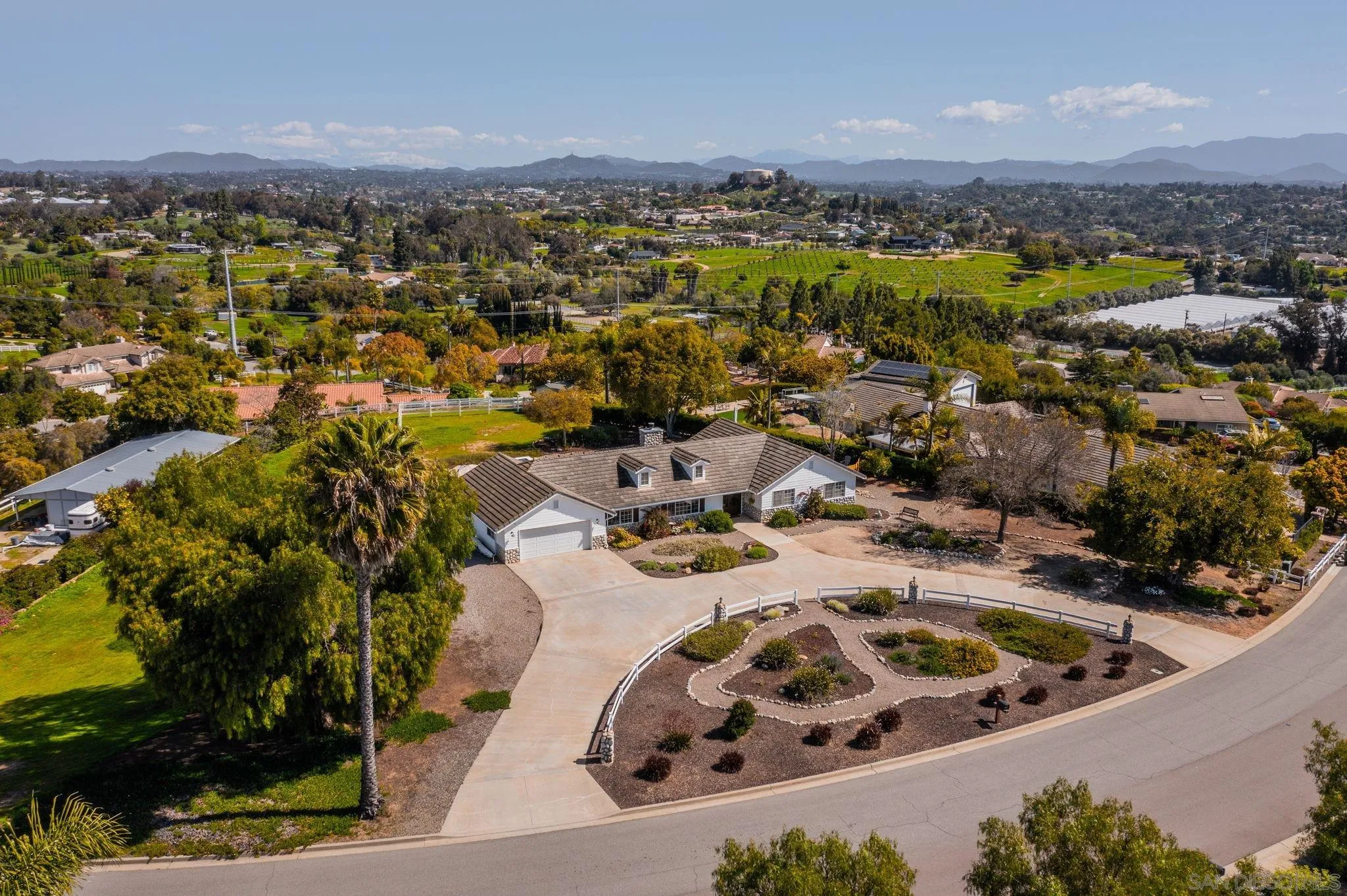 360 Futurity Lane Fallbrook, CA 92028 - Photo 50 of 58 an aerial view of residential houses with outdoor space