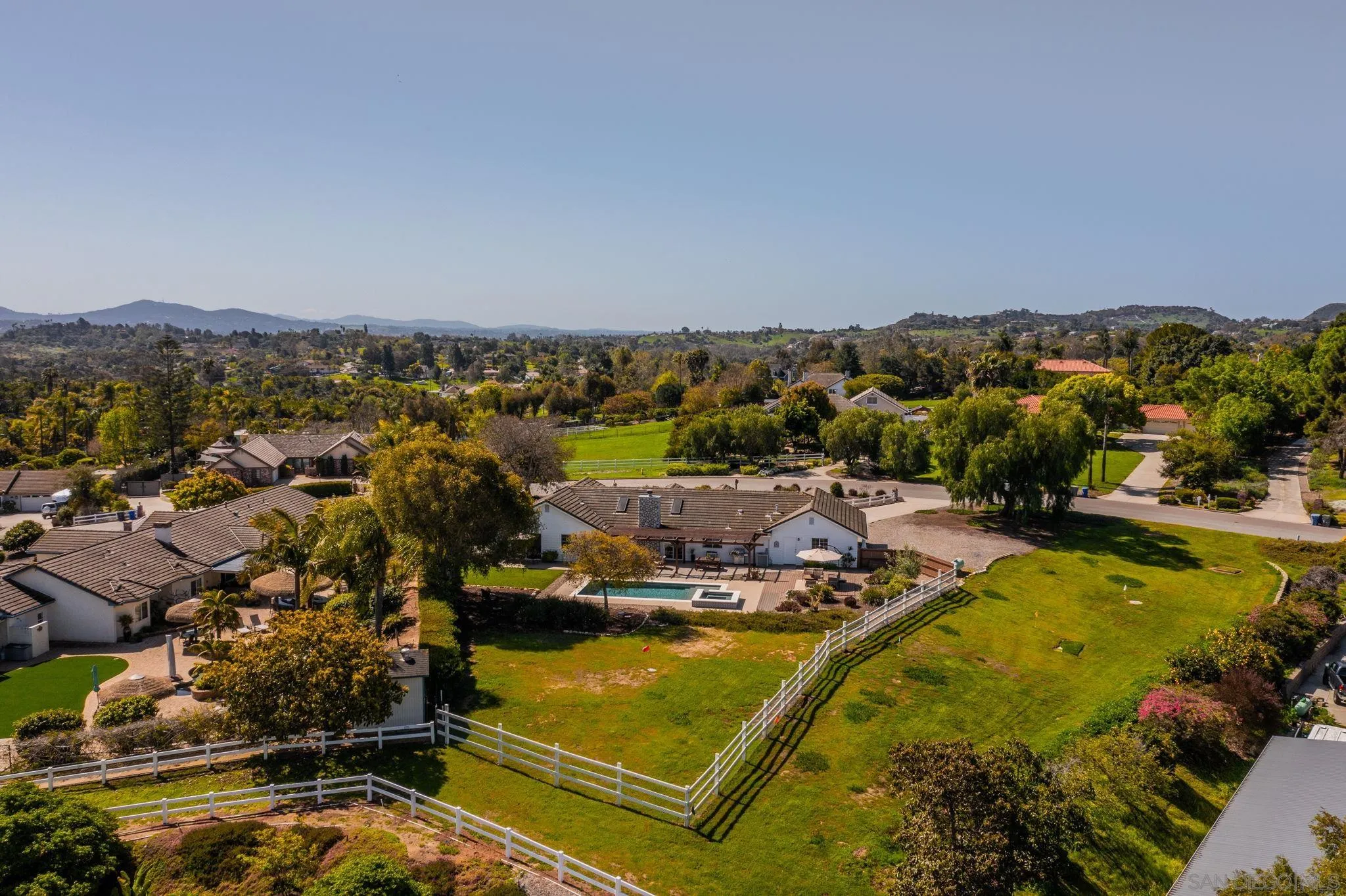 360 Futurity Lane Fallbrook, CA 92028 - Photo 51 of 58 a view of a swimming pool with an ocean view
