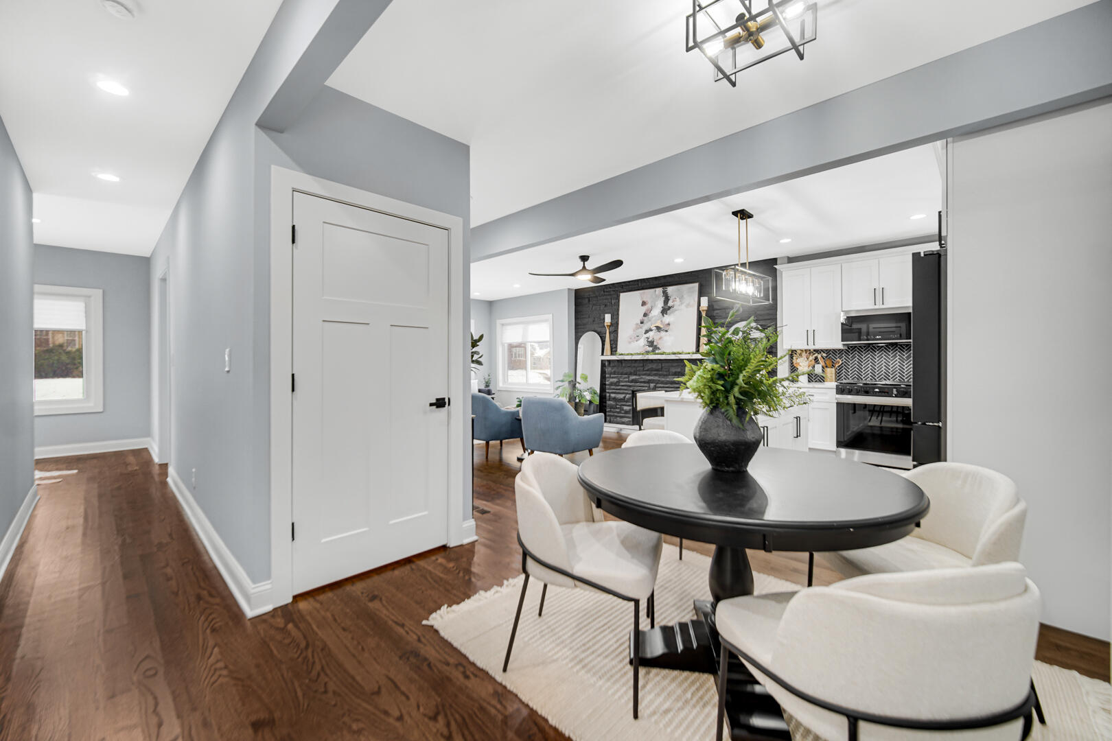 4354 Washington Street Gary, IN 46408 - Photo 12 of 32 a view of a dining room with furniture and wooden floor