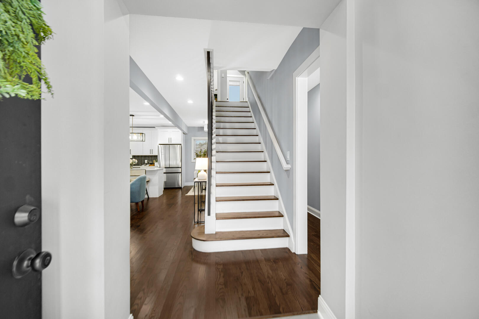 4354 Washington Street Gary, IN 46408 - Photo 2 of 32 a view of entryway and hall with wooden floor