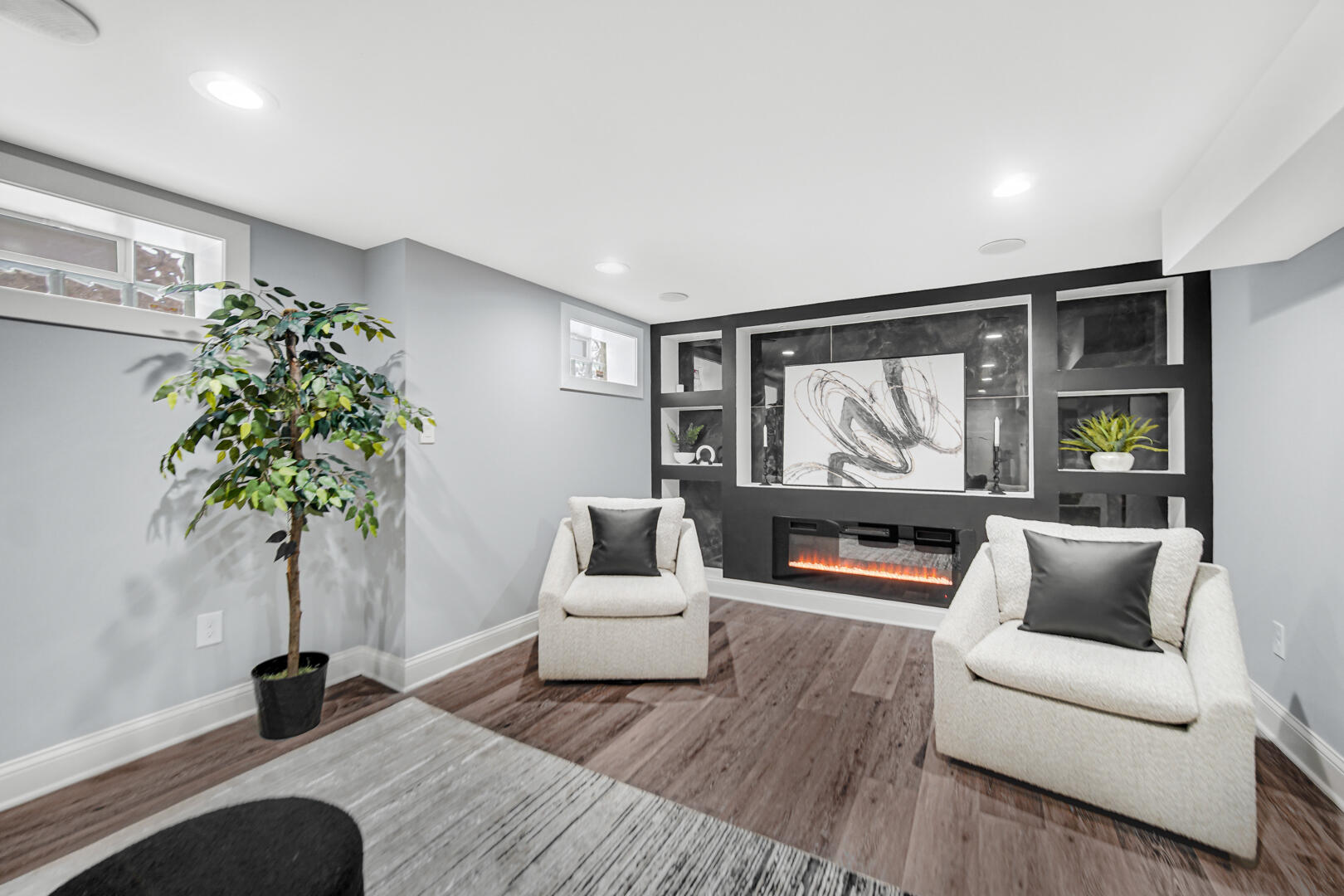 4354 Washington Street Gary, IN 46408 - Photo 25 of 32 a living room with furniture potted plant and a large window