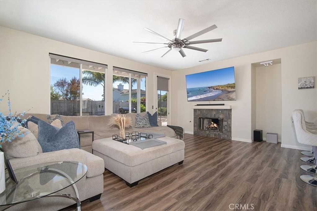 204 Brisa Del Mar Lompoc, CA 93436 - Photo 6 of 33 a living room with furniture and a fireplace