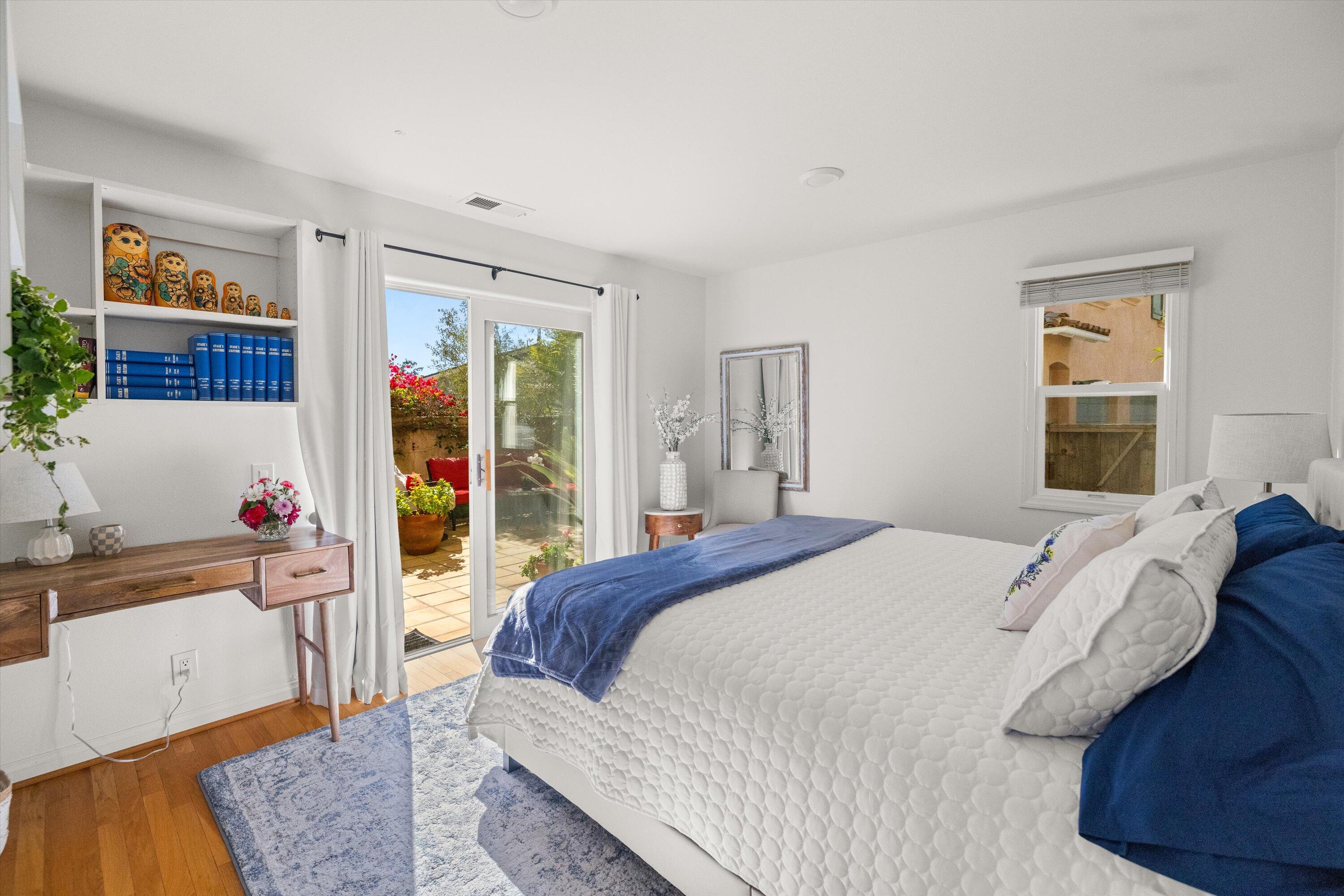 222 Meigs Road, Unit 16 Santa Barbara, CA 93109 - Photo 28 of 44 a bedroom with a bed and a window