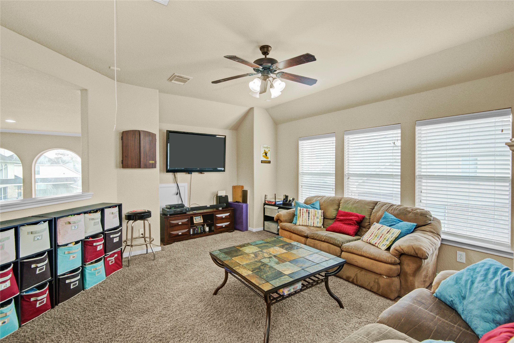 6007 Valhalla Drive Spring, TX 77379 - Photo 25 of 37 The oversized game room provides endless possibilities for movie nights, play space, or a second living area.