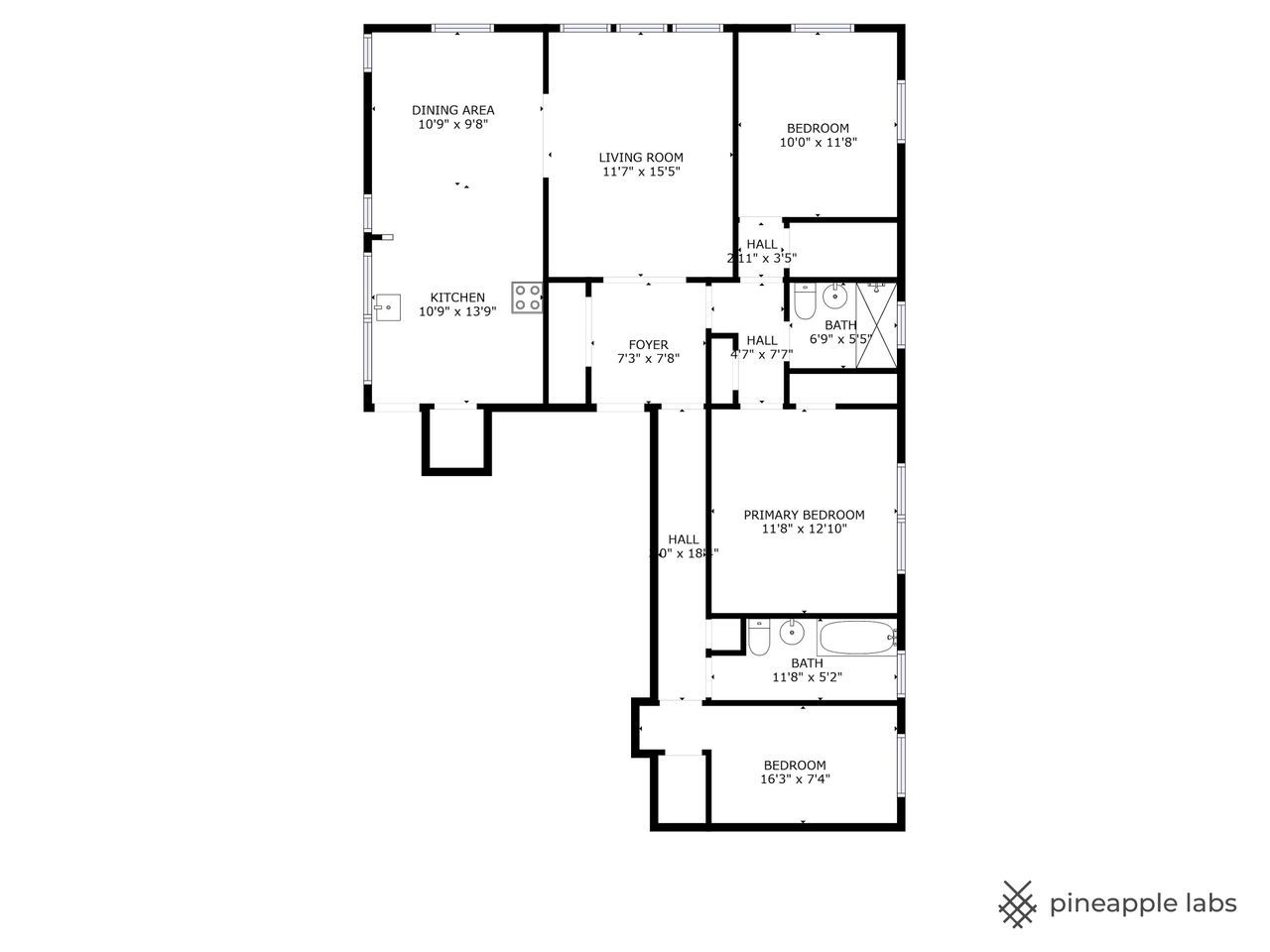 1217 Hull Terrace, Unit 3A Evanston, IL 60202 - Photo 28 of 28 a picture of a floor plan
