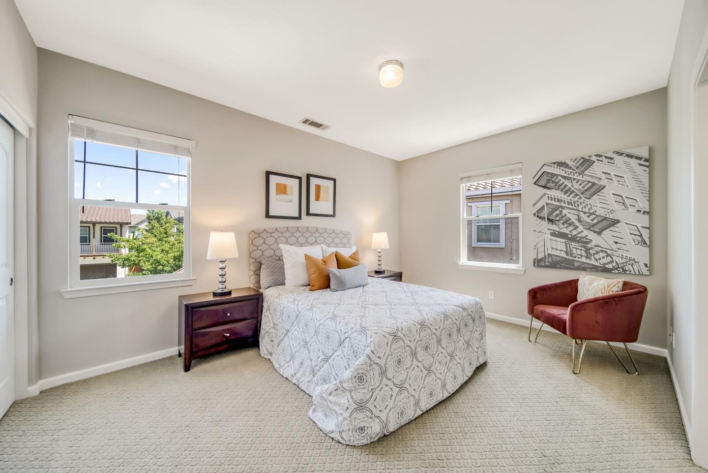 1226 Halifax Way San Ramon, CA 94582 - Photo 9 of 13 a bedroom with a bed and a chair