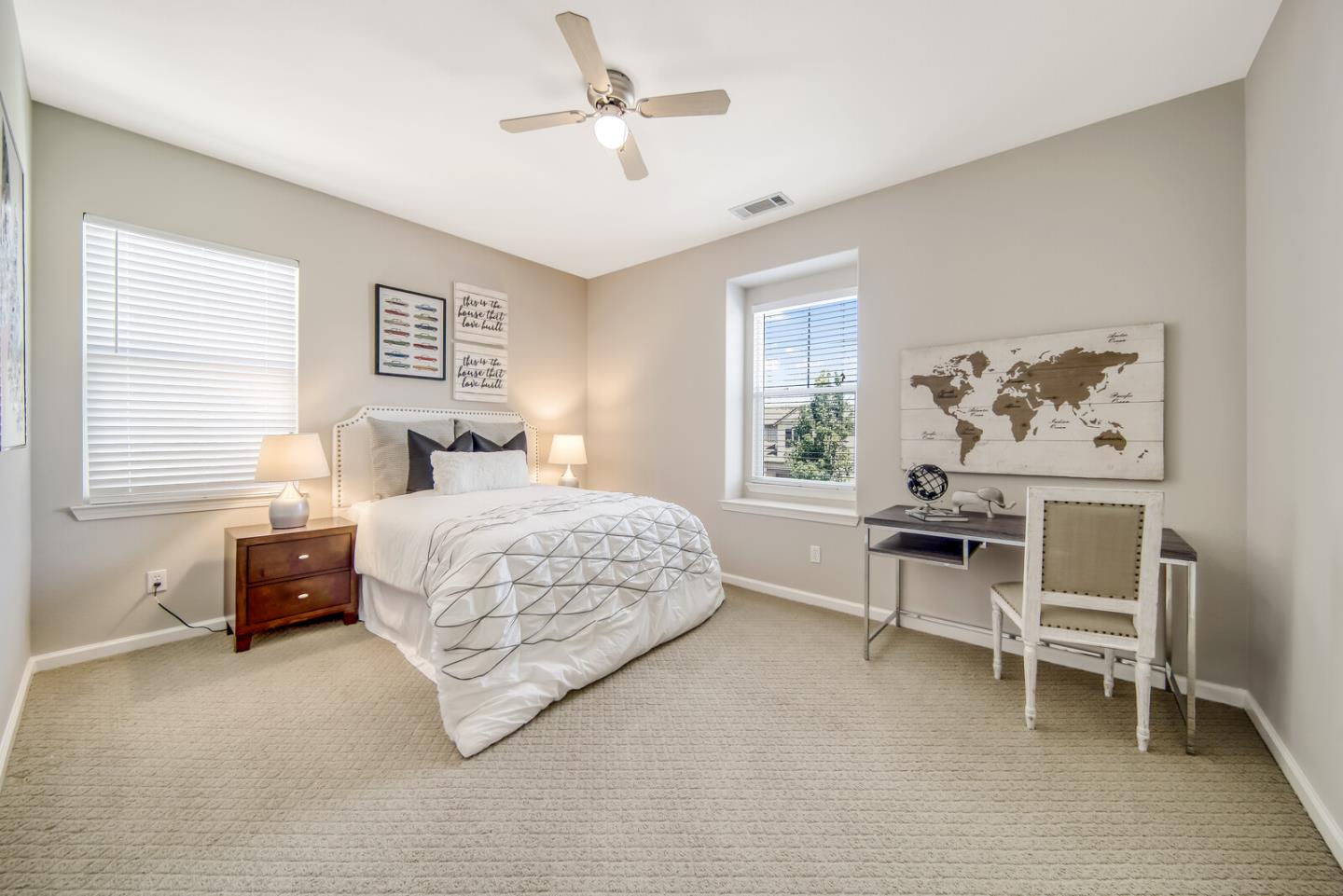 1226 Halifax Way San Ramon, CA 94582 - Photo 10 of 13 a bedroom with a bed and a desk