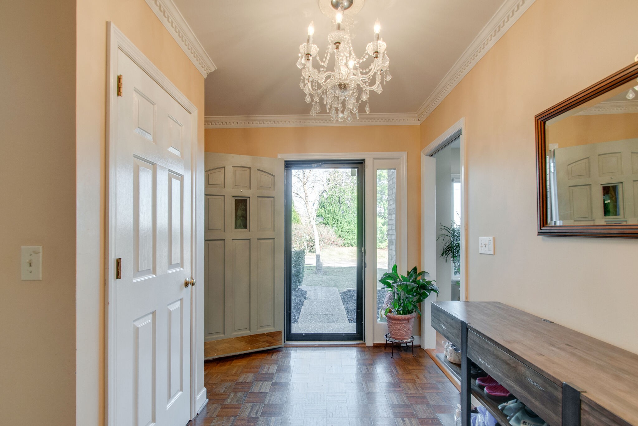 149 Morton Mill Circle Nashville, TN 37221 - Photo 5 of 27 a view of a livingroom with wooden floor and windows