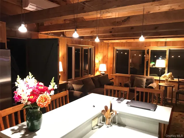 a outdoor living space with furniture