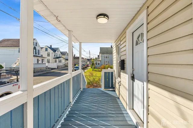 a view of a kitchen from the balcony