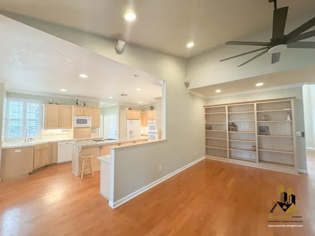 a view of an ocean and beach