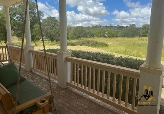 a view of a green field