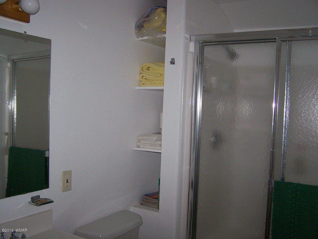 3156 Chevelon Road Overgaard, AZ 85933 - Photo 39 of 46 a bathroom with a shower and toilet