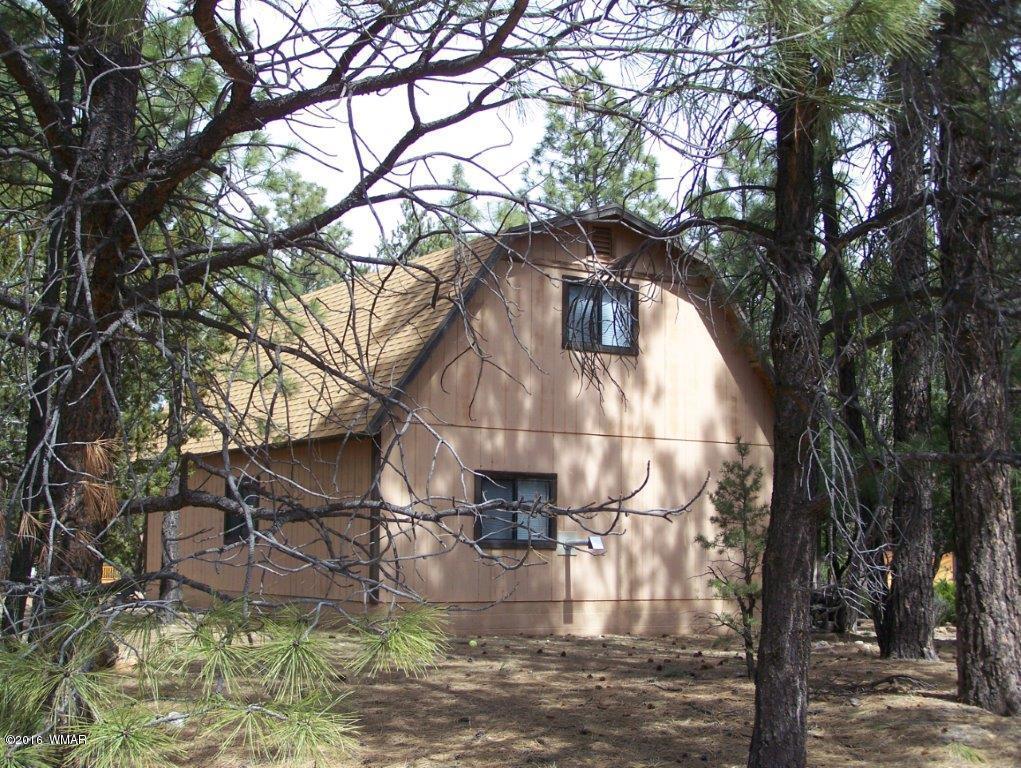3156 Chevelon Road Overgaard, AZ 85933 - Photo 40 of 46 a front view of a house with a yard
