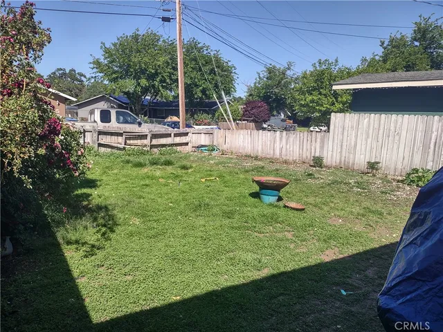 a backyard of a house