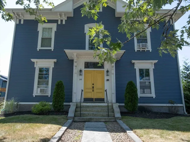 a front view of a house