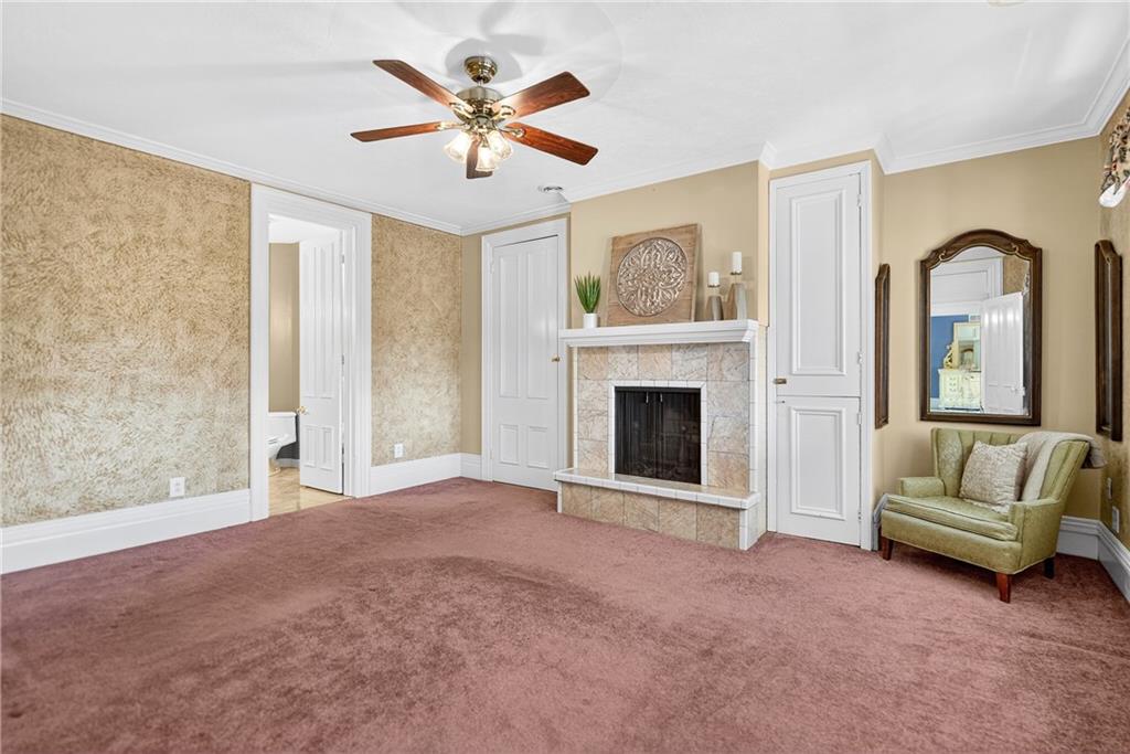 28 Whitaker Street Burgettstown, PA 15021 - Photo 34 of 50 a living room with furniture and a fireplace