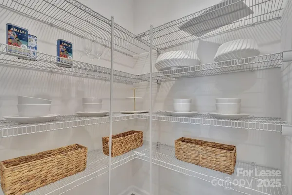 a close view of closet