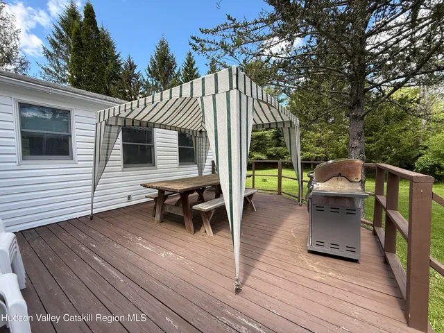 a view of a roof deck