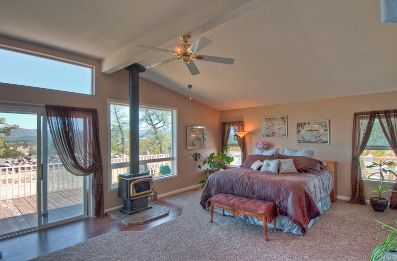 12608 Oak Run Road Oak Run, CA 96069 - Photo 20 of 53 Master Suite with Wood Stove