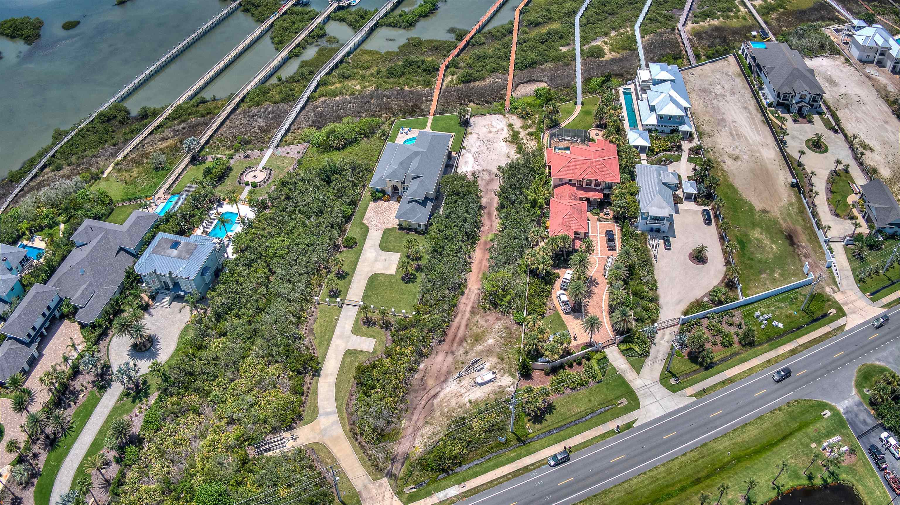 7975 A1A South St. Augustine, FL 32080 - Photo 8 of 18 an aerial view of residential houses with outdoor space