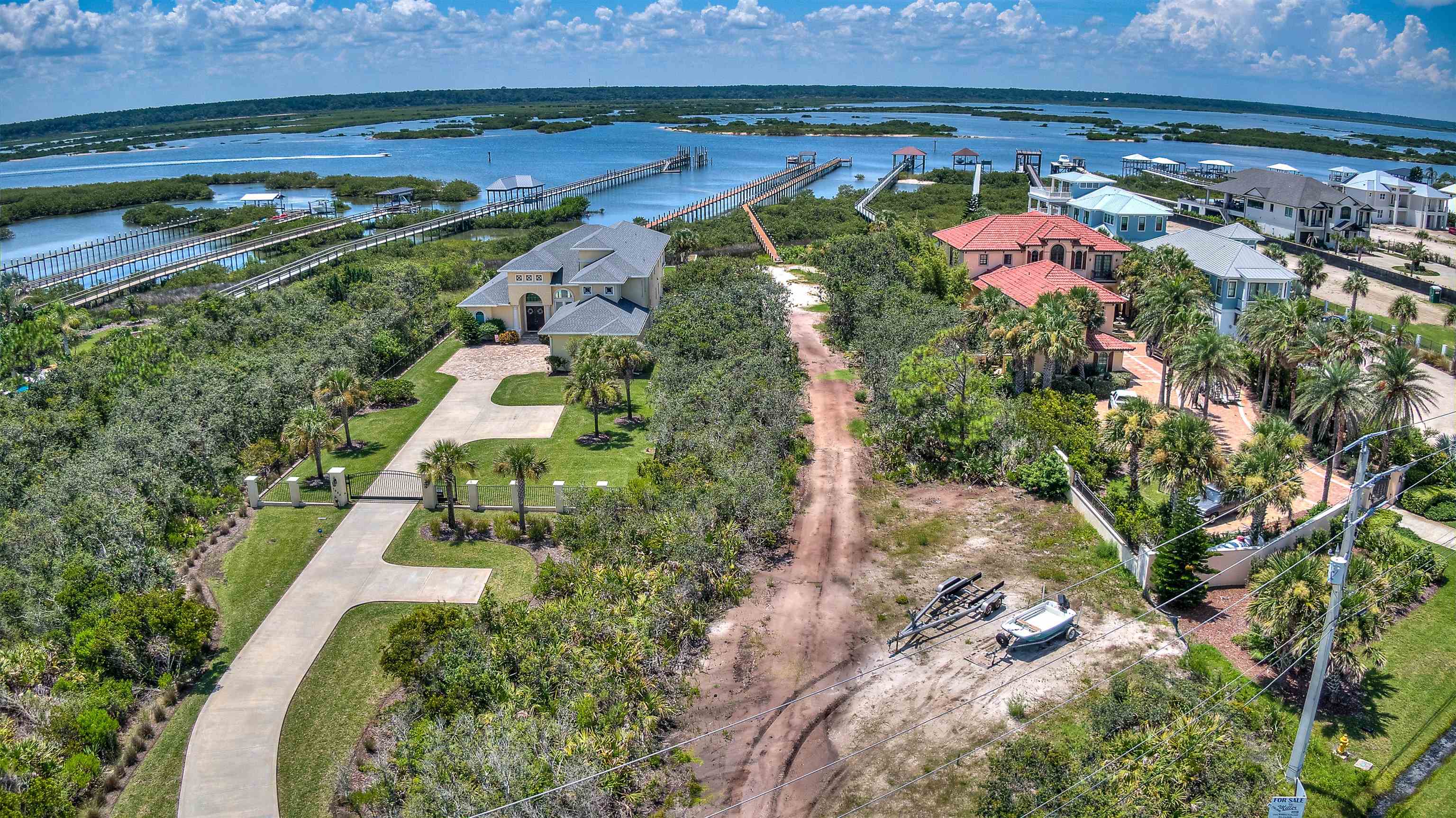 7975 A1A South St. Augustine, FL 32080 - Photo 10 of 18 an aerial view of a house with a yard