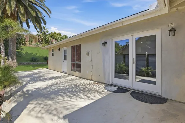 a backyard of a house